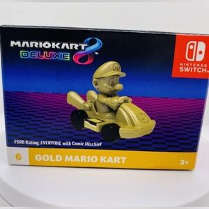 McDonald's Happy Meal Toy GOLD Mario Kart Deluxe 8 2024 Toy 6